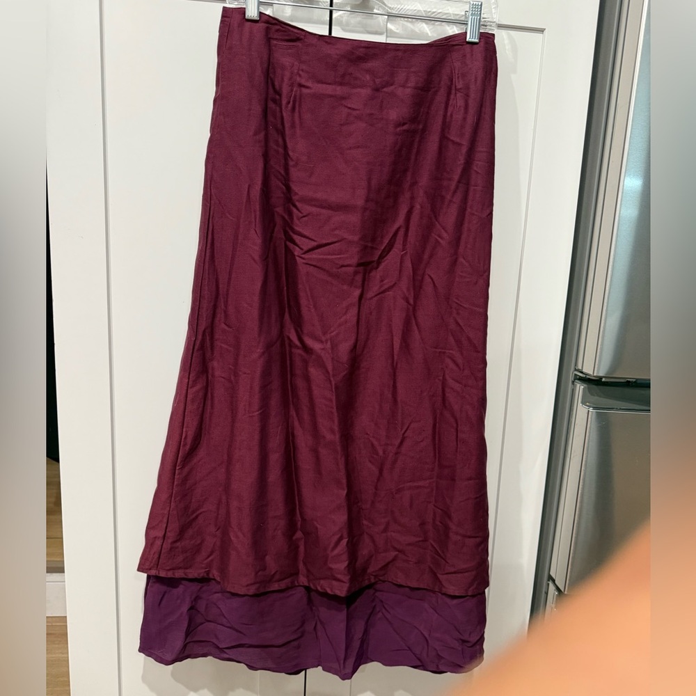 Vintage Double Layer Women's Skirt - Picture 2 of 7